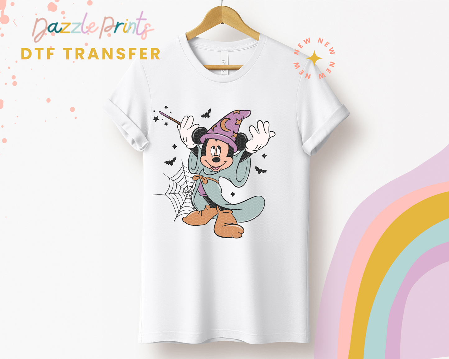 Wizard Mouse DTF Transfer