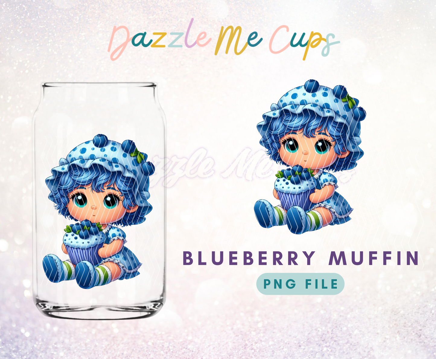 Blueberry muffin PNG