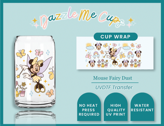 Mouse fairy dust  UVDTF Transfer