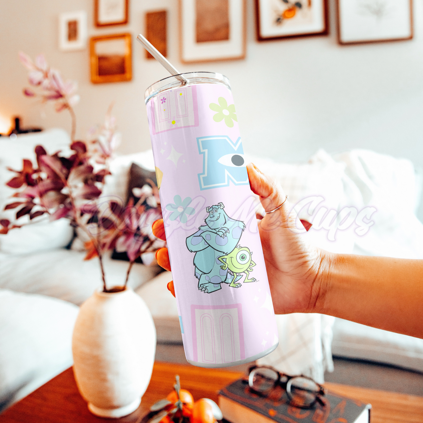 Monsters Pink Sublimation Cup