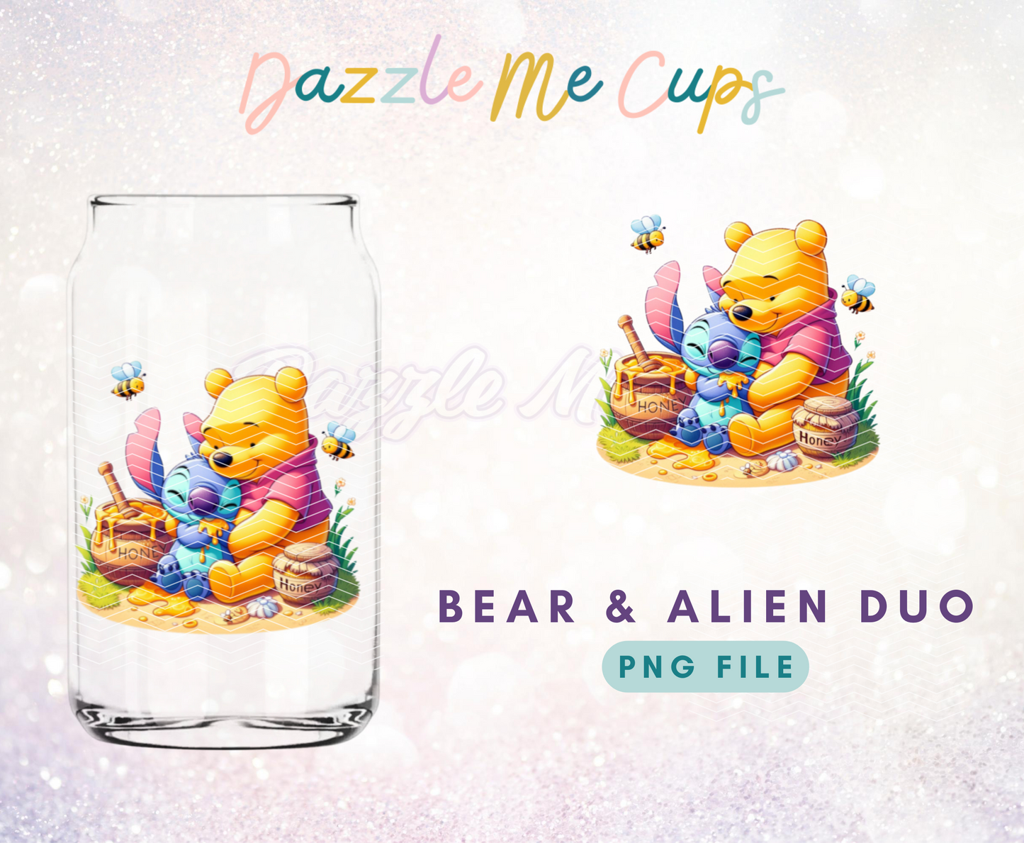 Bear and Alien PNG
