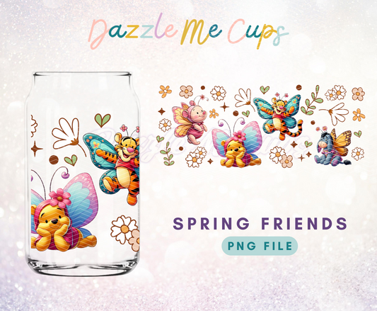 spring friends wrap PNG