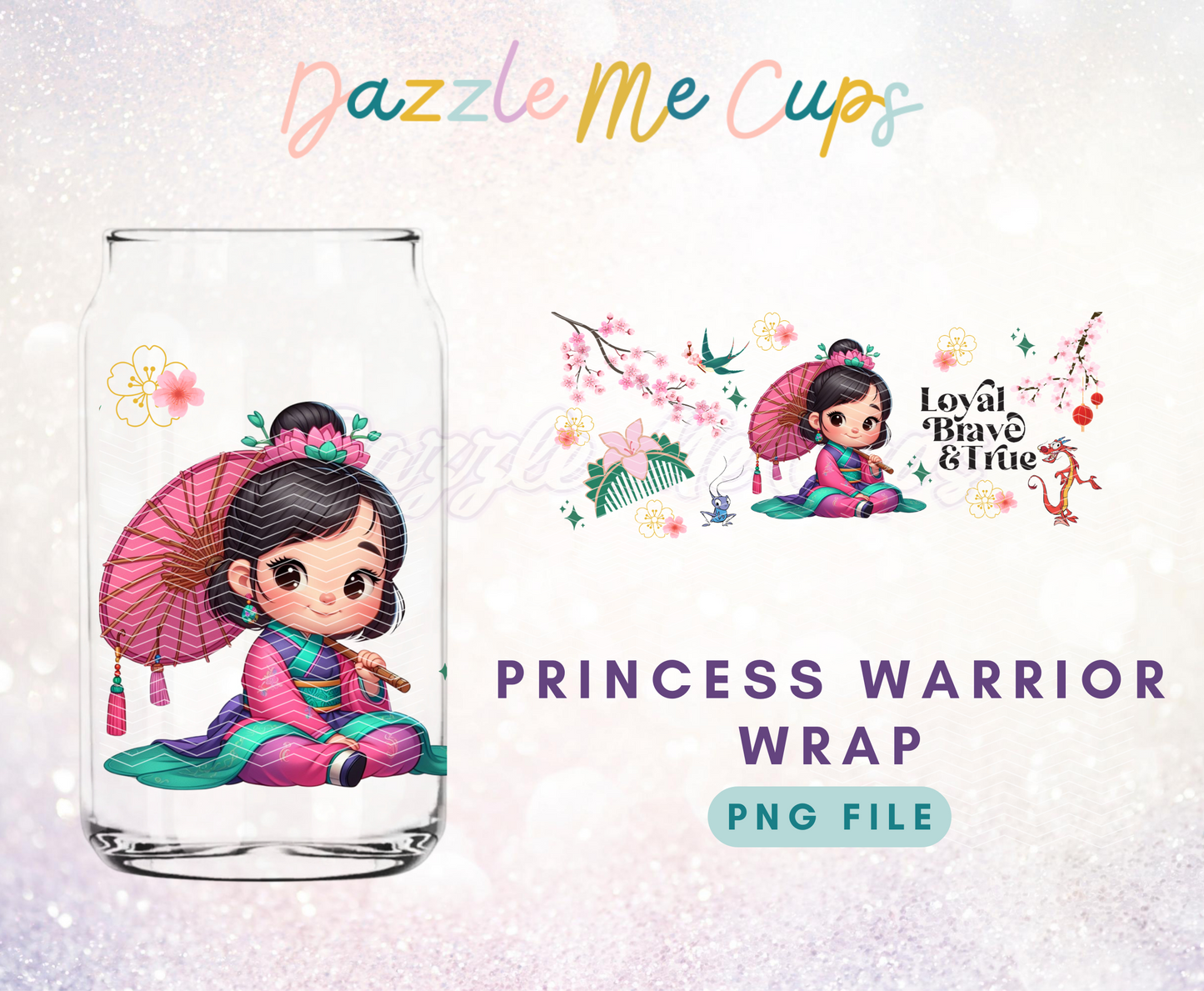 Princess warrior wrap PNG