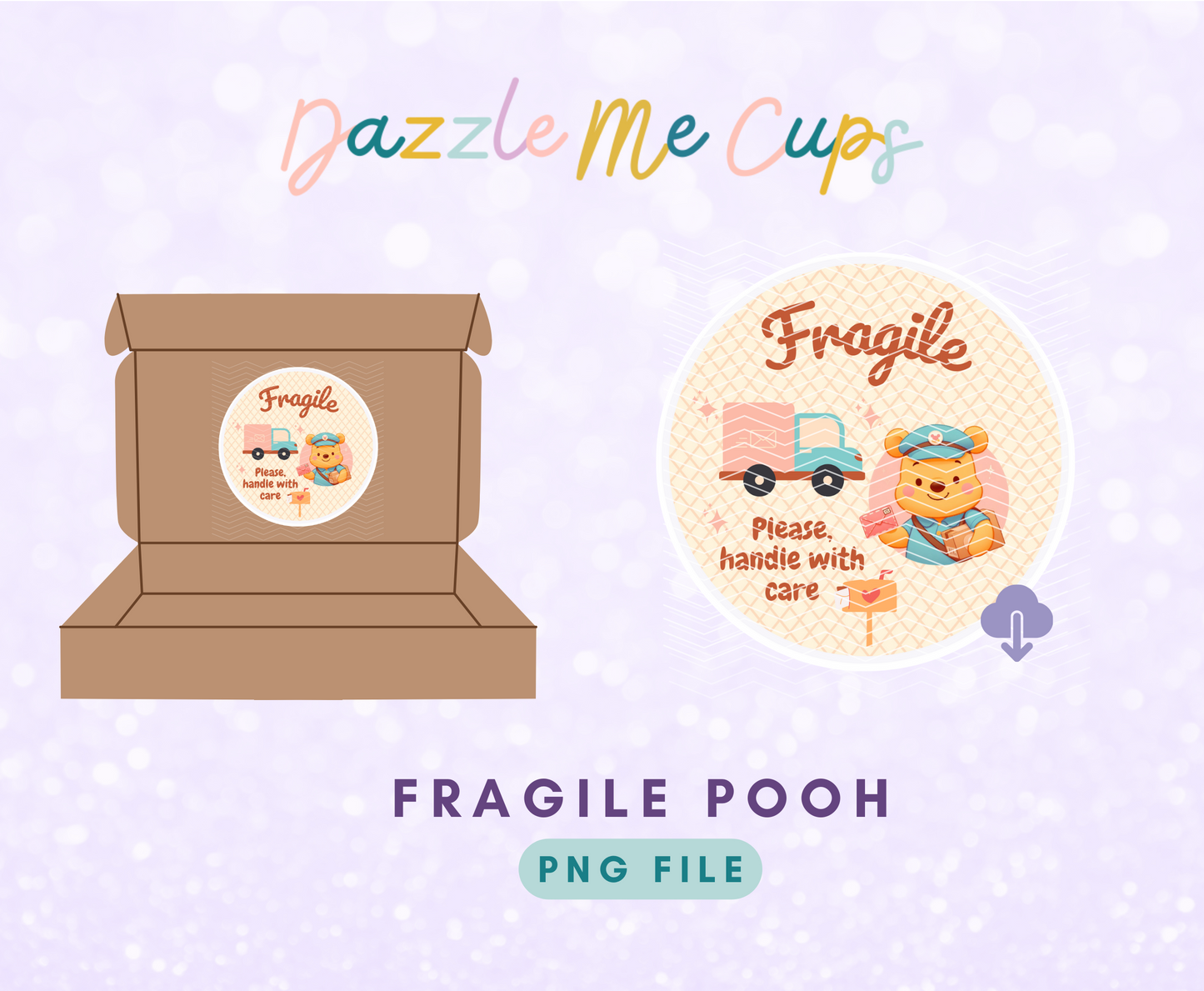 Fragile Sticker PNG