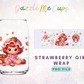 Strawberry girl wrap PNG