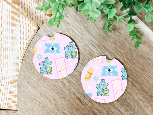 Monsters Car Coaster-Set of 2