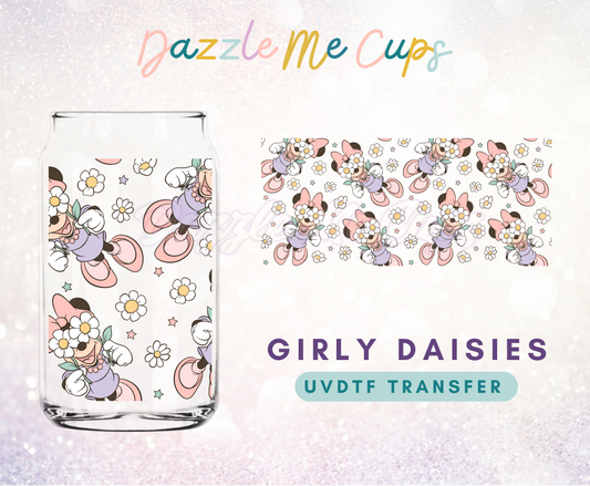 Girly Daisies UVDTF Transfer