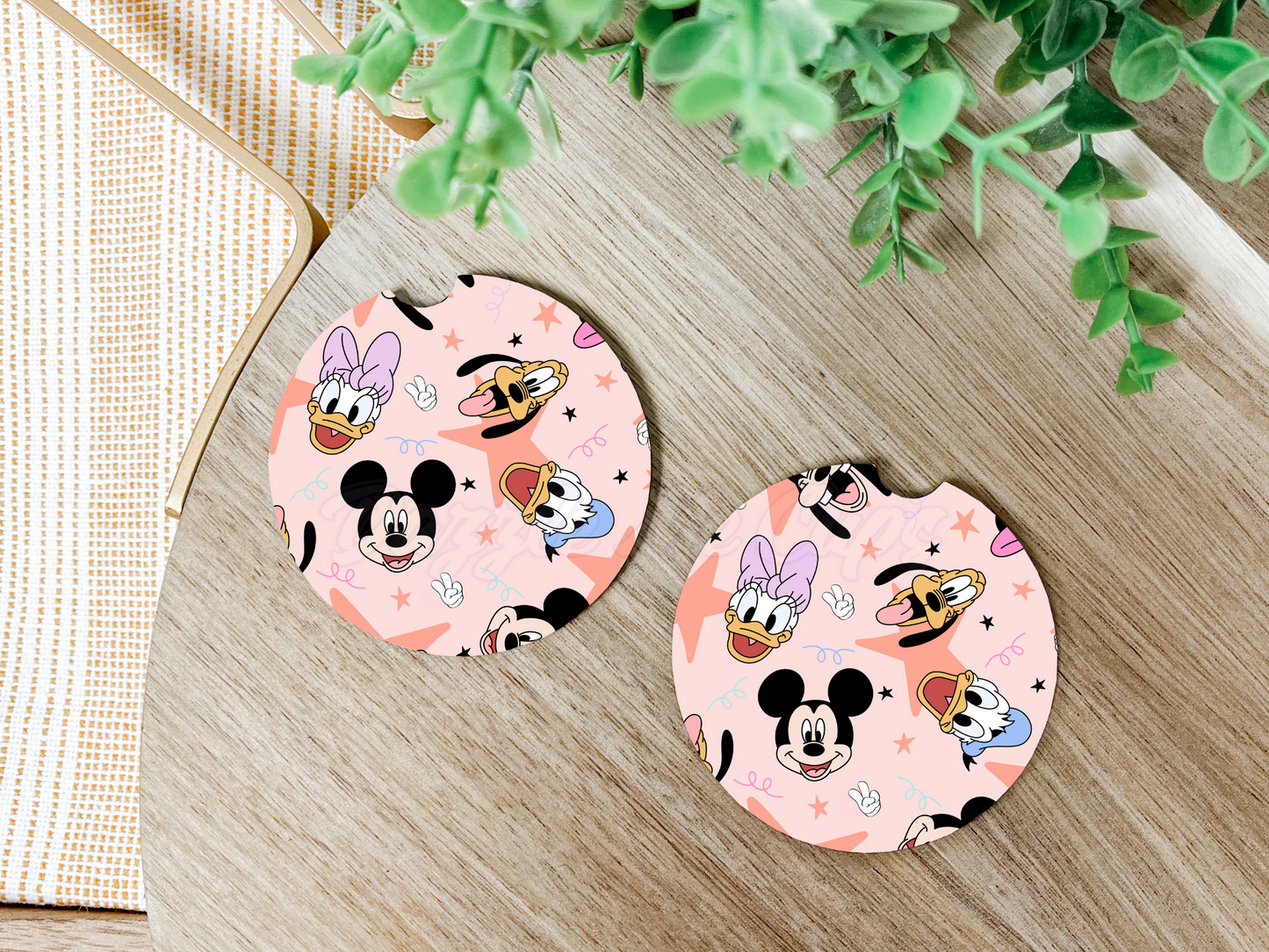 Mickey and Friends Car Coaster-Set of 2