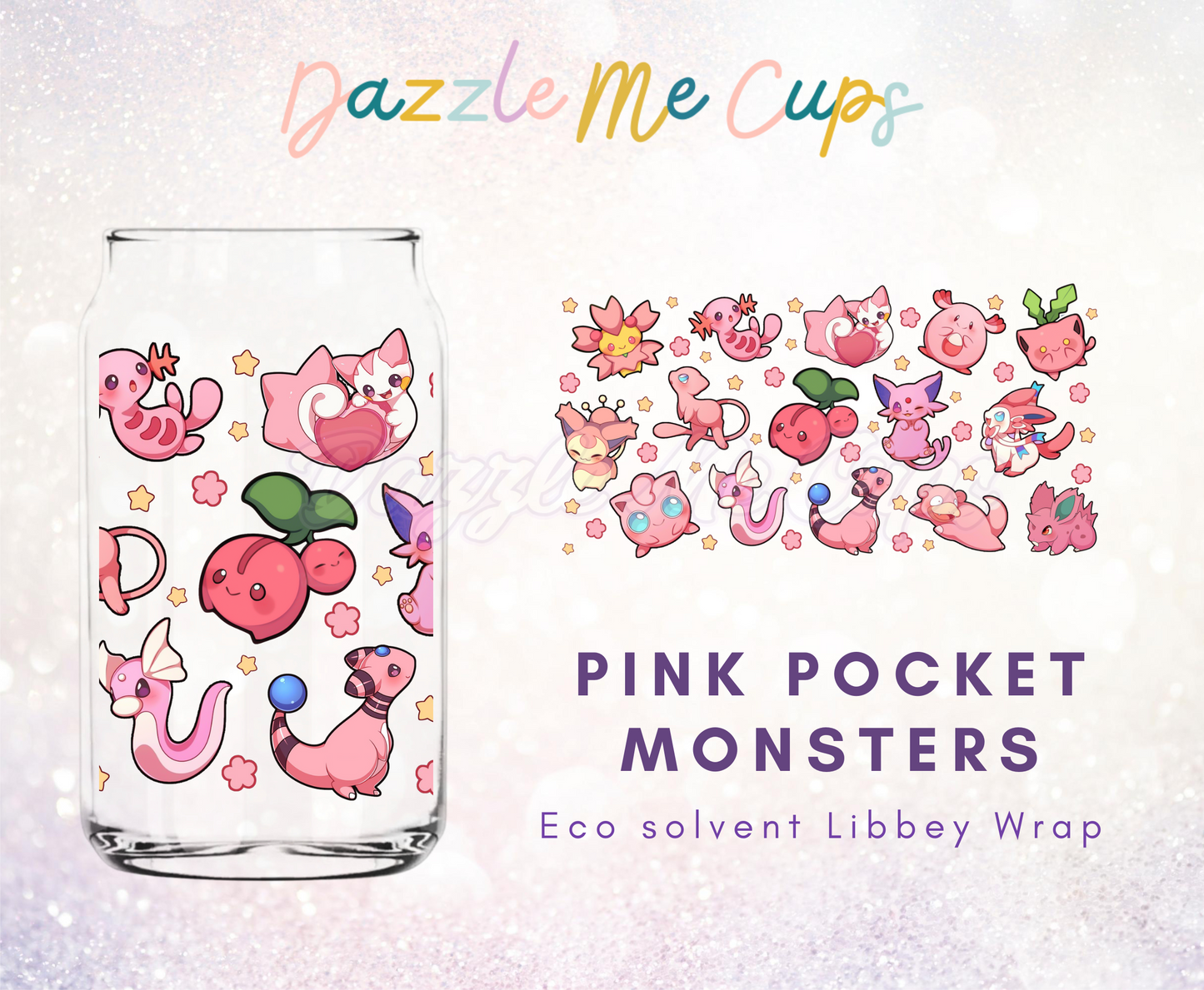Pink Pocket Monsters Libbey Wrap