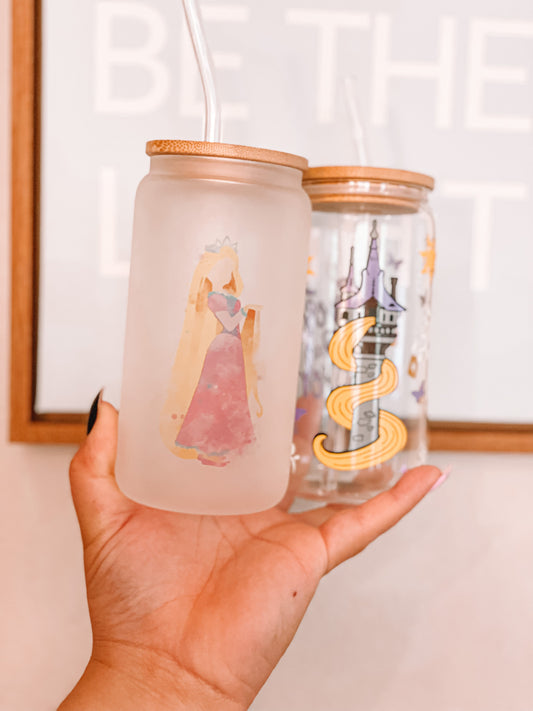 Punzie Princess Glass Cup