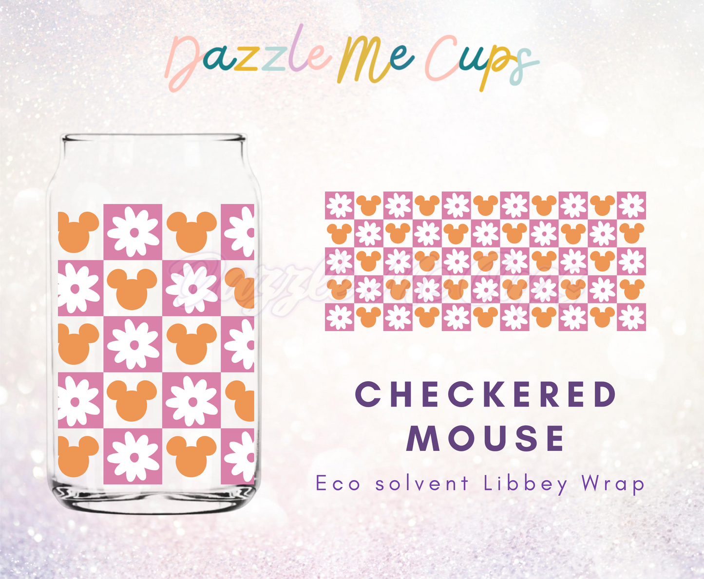Checkered Mouse Libbey Wrap